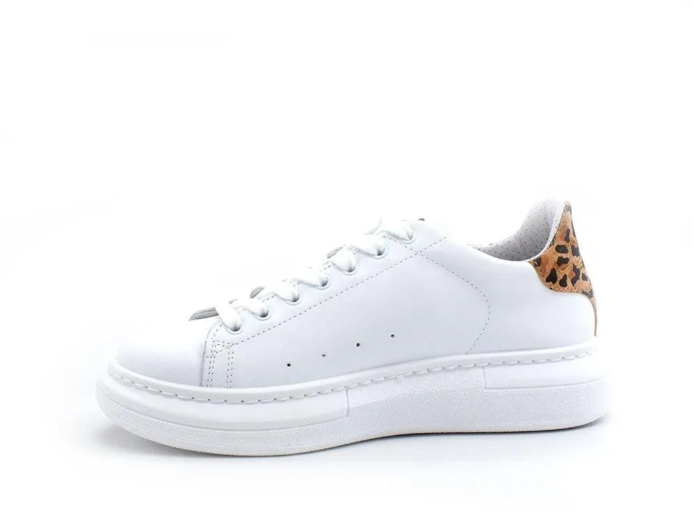 2STAR Sneaker Princess Retro White Leopard 2SD3469