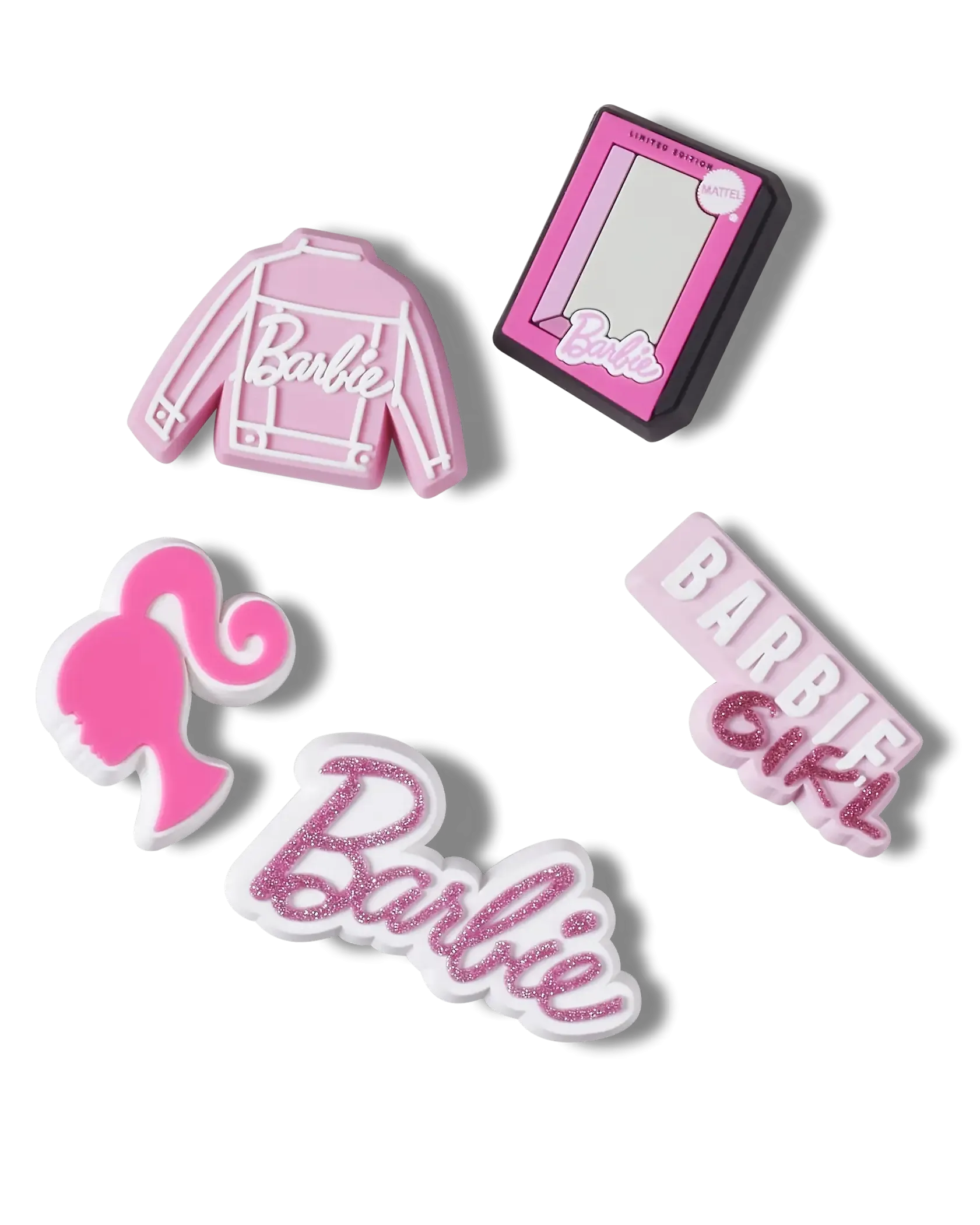 Barbie Pink Jibbitz (5 Pack) in Assorted