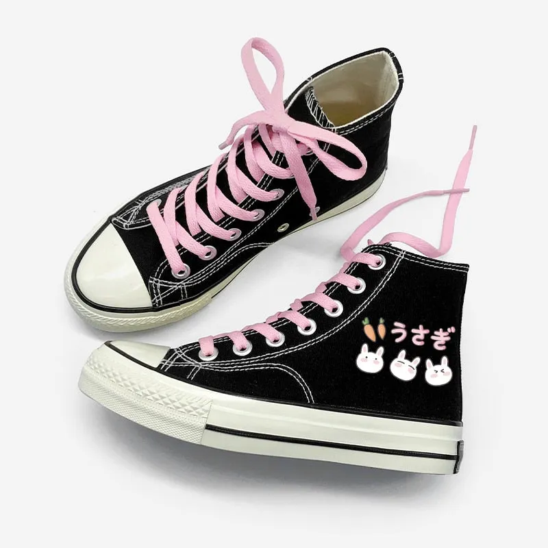 Bunny Charm Canvas Hi Top Shoe Sneaker