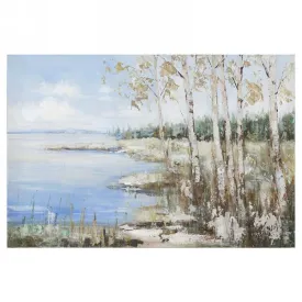 Canvas Art: Birch Lake