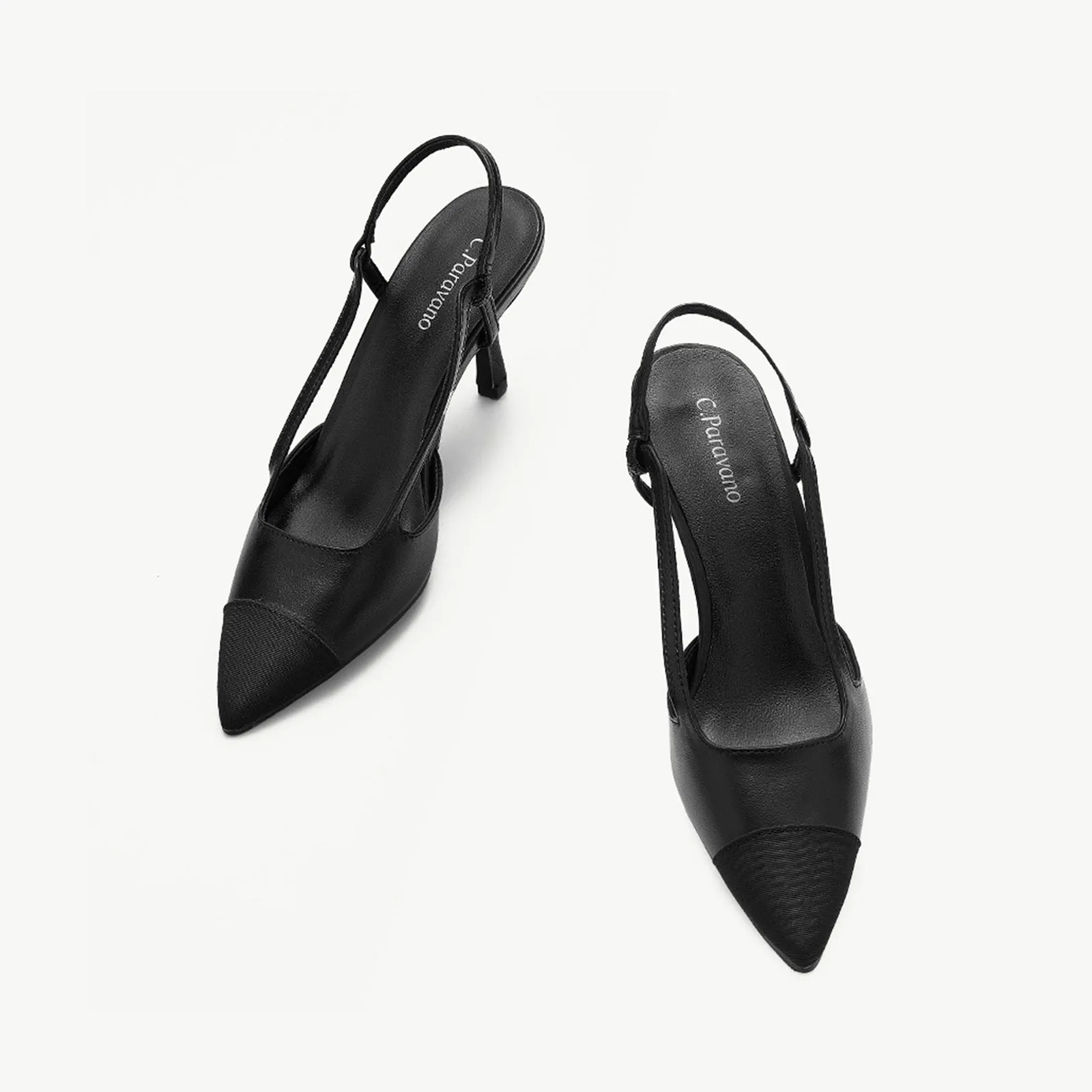 Cap-Toe Slingback Pumps (Helen)