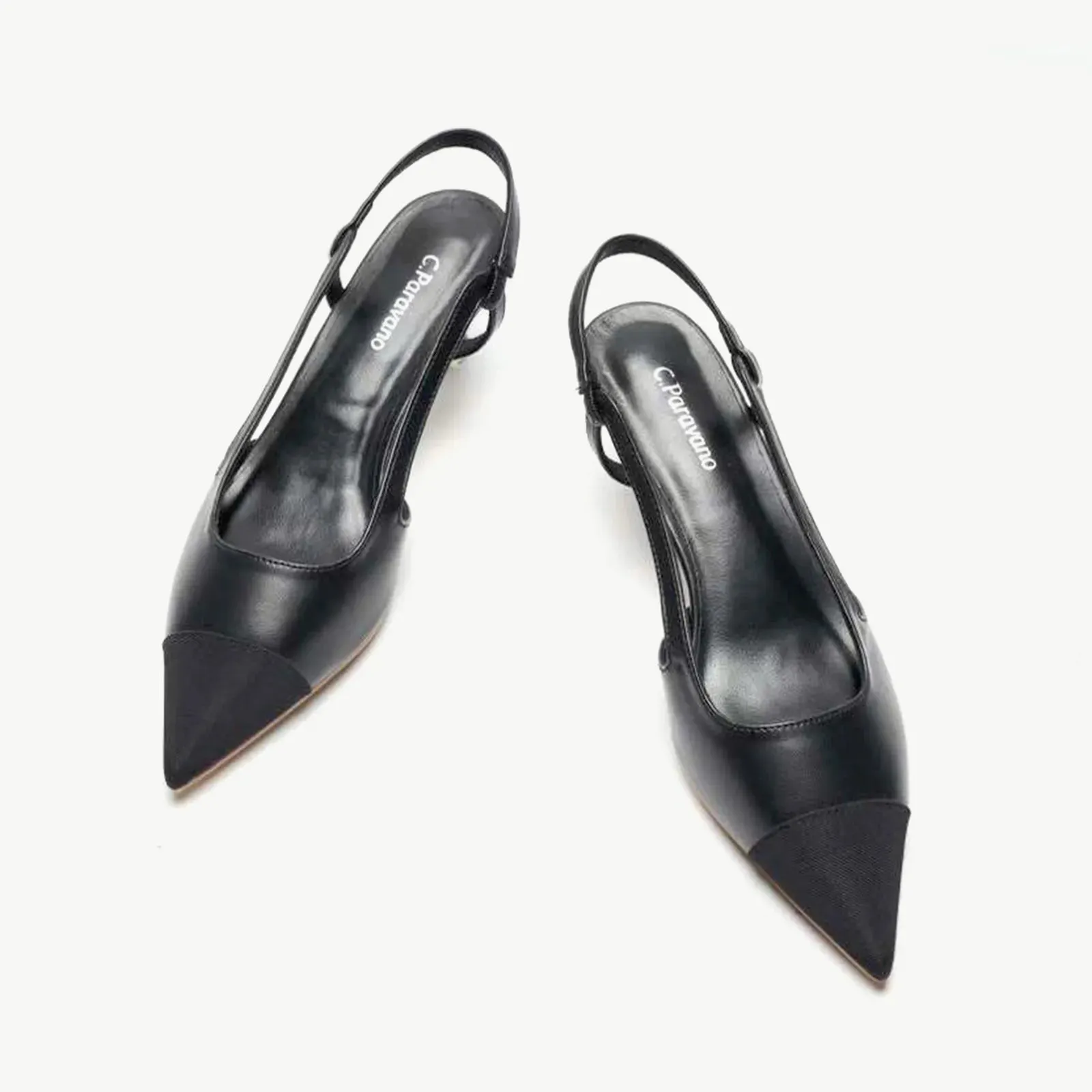 Cap-Toe Slingback Pumps (Helen)