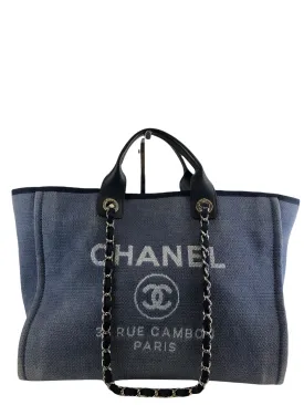 Chanel Blue Denim Canvas ‘Deauville’ Tote