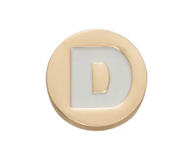 Gold Letter D