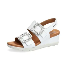 Mephisto Ysabel Spark White Women's Wedge Sandals