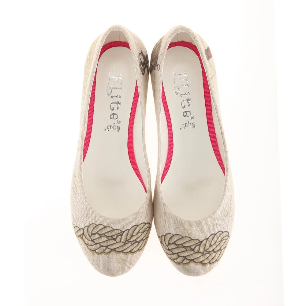 Sailor Rope Ballerinas Shoes 1106