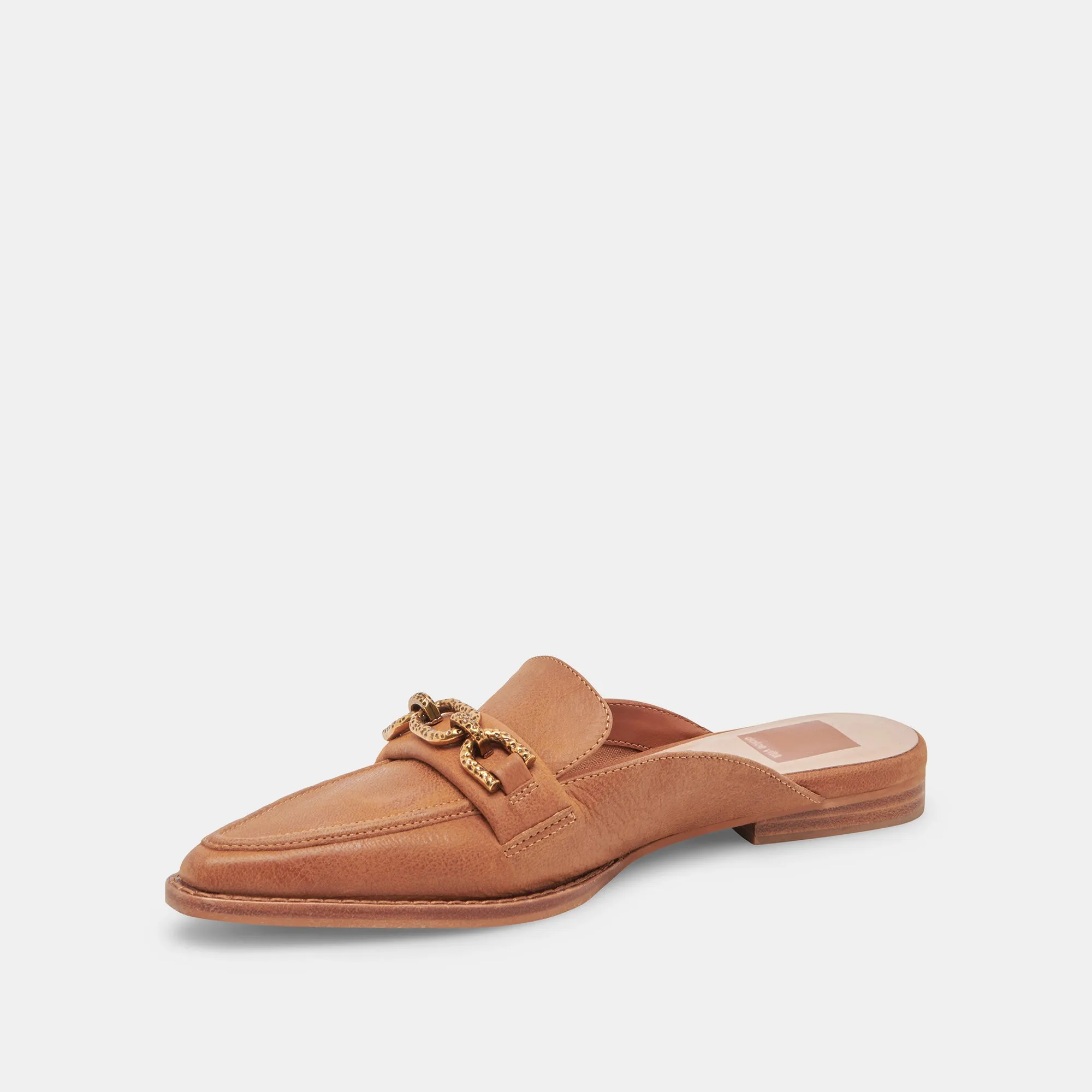 SIDON FLATS BROWN LEATHER