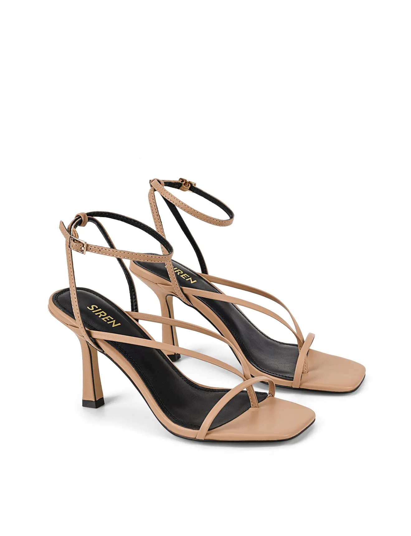 Spice Strappy Sandals - Almond Tan Leather