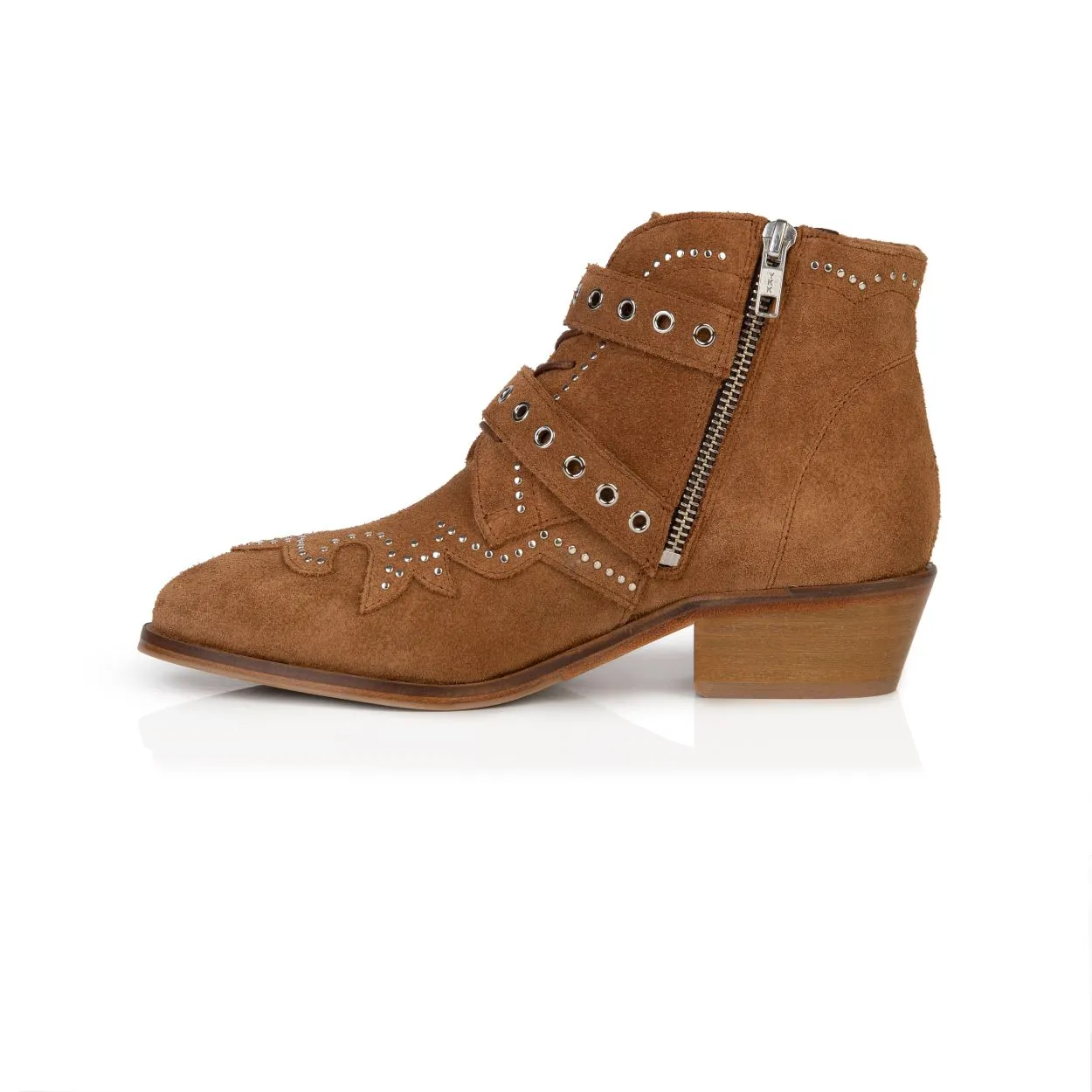 Starlight: Tan Suede Ankle Boots