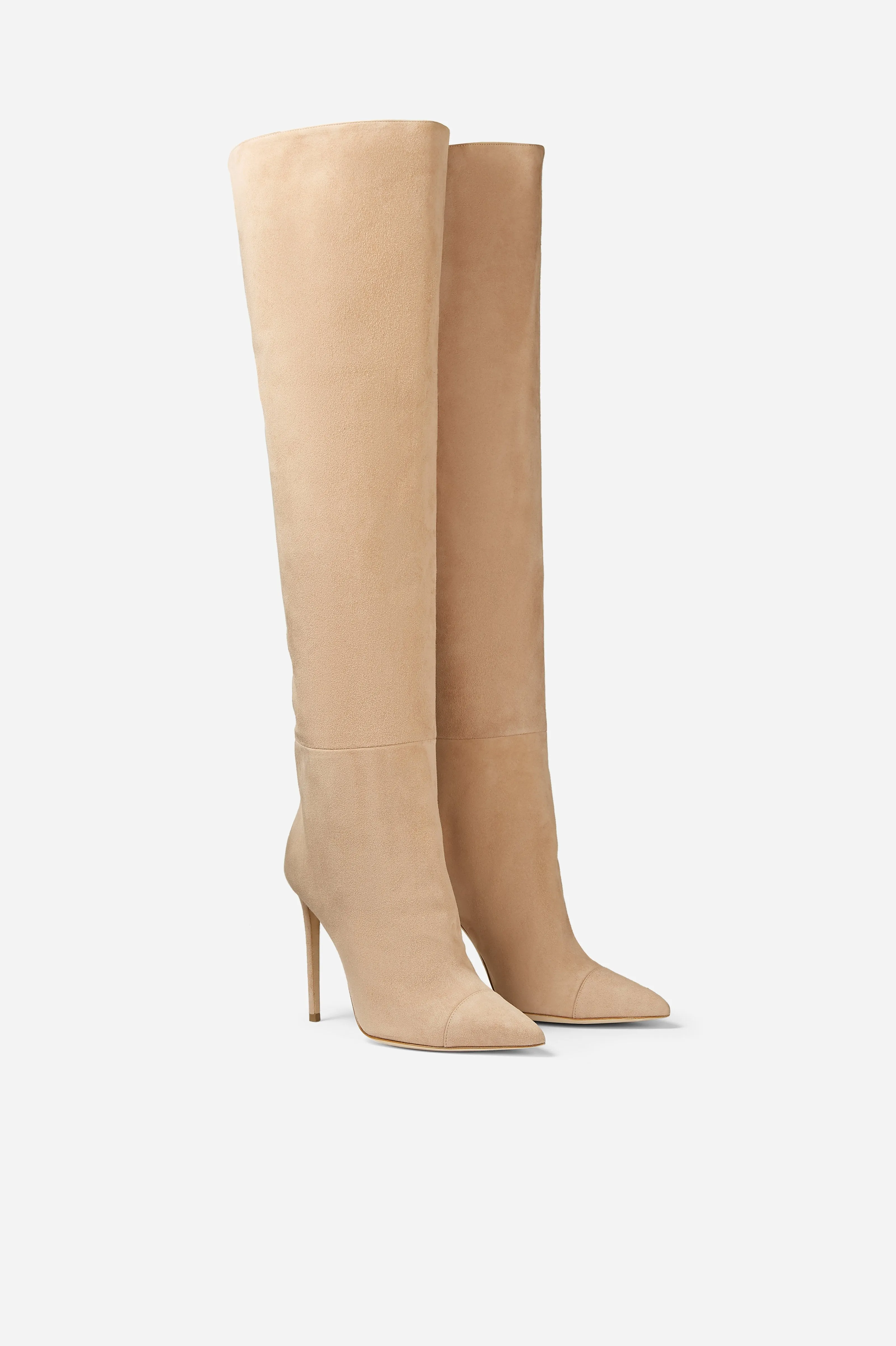 Tan Suede Over the Knee Boots