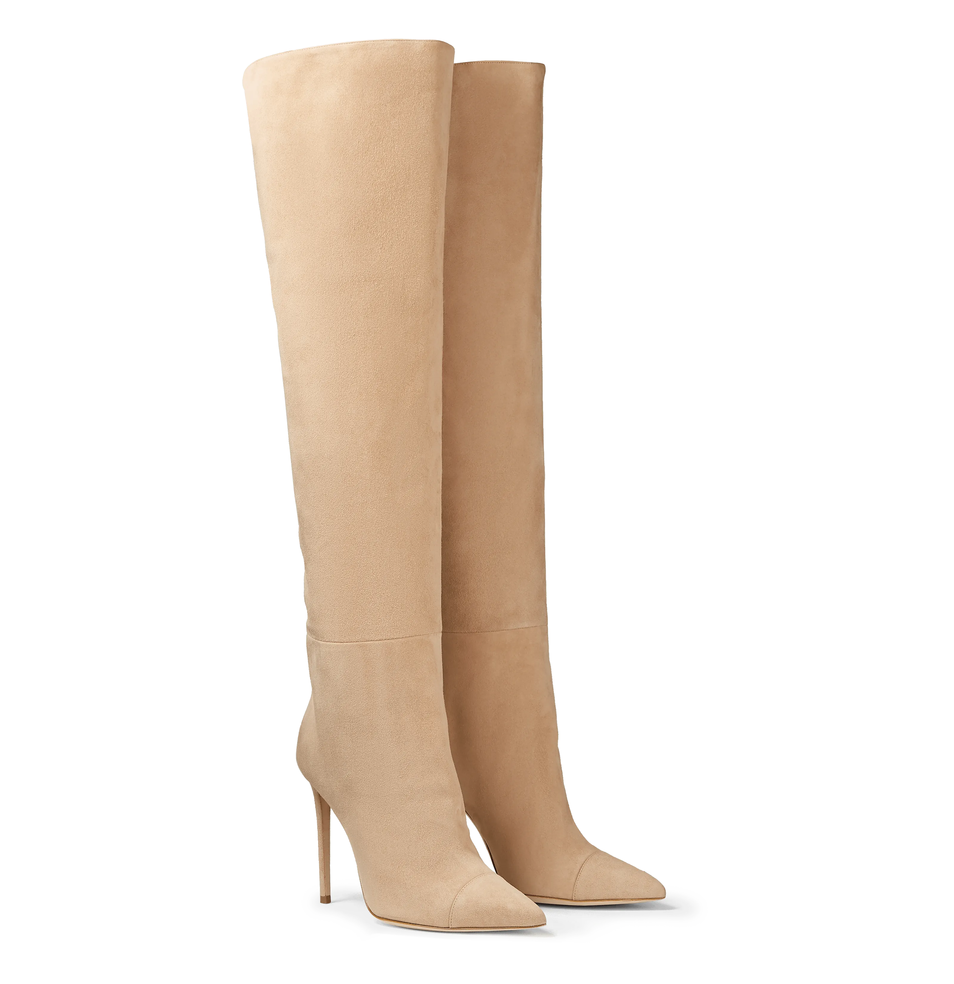 Tan Suede Over the Knee Boots